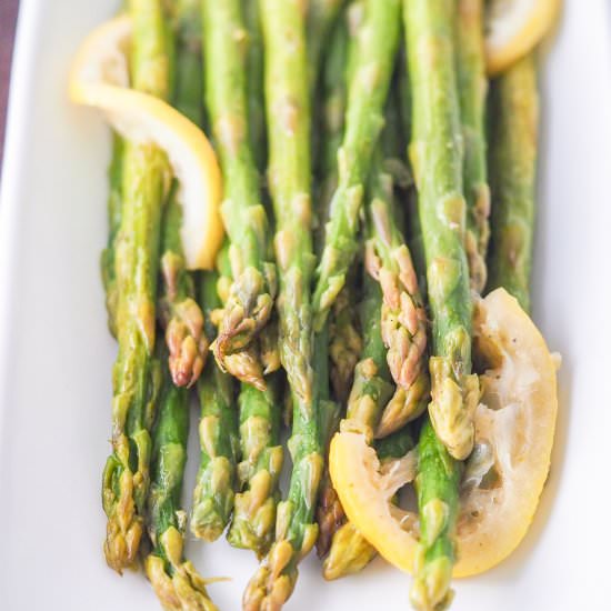 Instant Pot Asparagus with Lemon - Recipe photo by Mondayismeatloaf