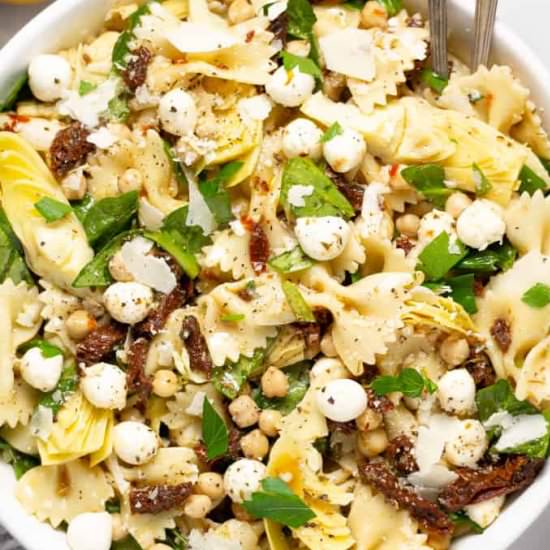 Sun Dried Tomato Pasta Salad - Recipe photo by Midwest Foodie