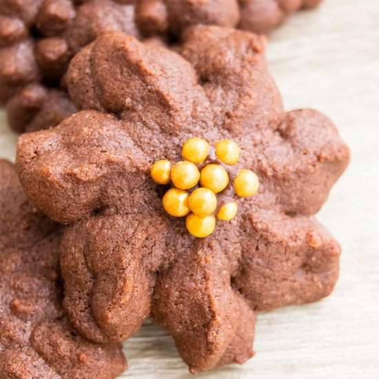 Chocolate Spritz Cookies - Recipe photo by Cakewhiz