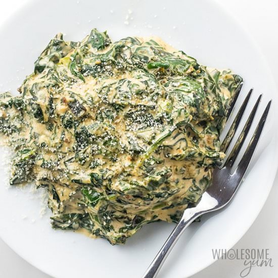 Creamed Spinach - Recipe photo by wholesomeyum