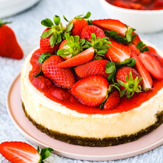 Easy Instant Pot Eggless Cheesecake - Recipe photo by Mommys Home Cooking