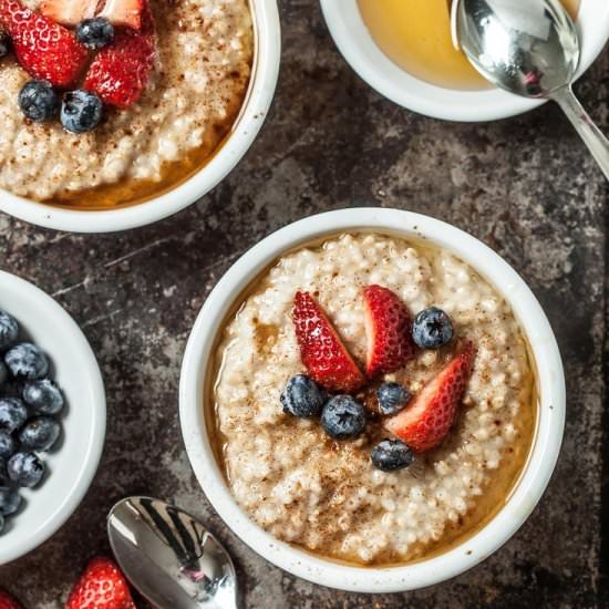 Instant Pot Steel Cut Oats - Recipe photo by chewoutloud