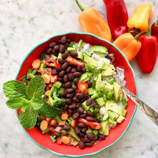 Fiesta Rice Bowl - Recipe photo by Quiche My Grits