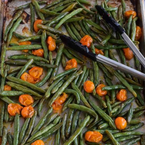 Oven Roasted Green Beans - Recipe photo by Seasonal Cravings