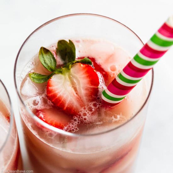 Homemade Starbucks Pink Drink - Recipe photo by ACleanBake