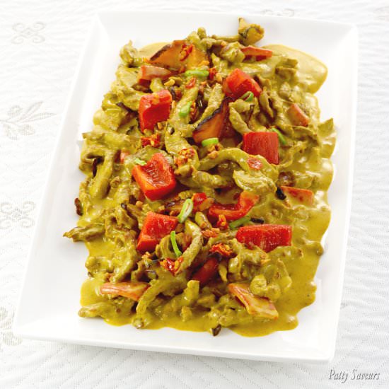 Thai Yellow Curry Beef Stir Fry - Recipe photo by pattysaveurs