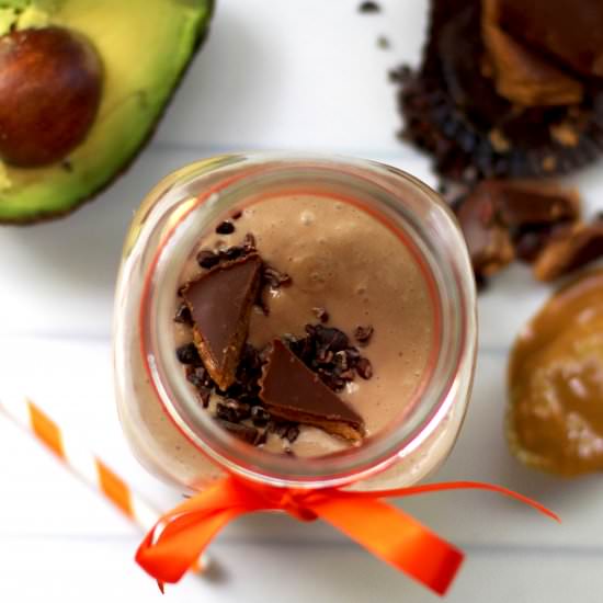 Chocolate Peanut Butter Smoothie - Recipe photo by flaxseedsandfairytales
