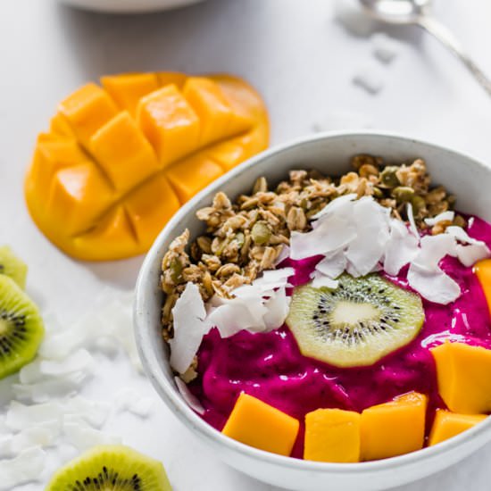 Pitaya Nice Cream Bowls - Recipe photo by glowinglywell