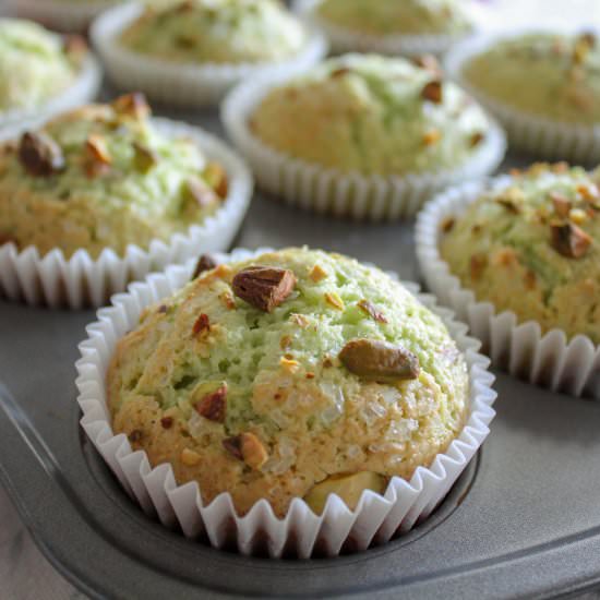 Pistachio muffins - Recipe photo by Recipesinspiredbymom