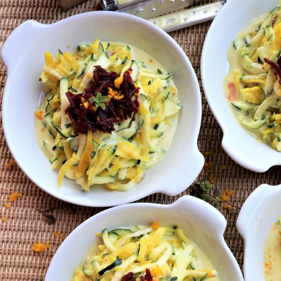 Golden Beet Zucchini Salad - Recipe photo by greenschemetv