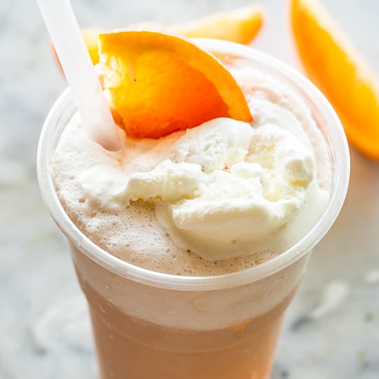Blender Creamsicle Ice Cream Soda - Recipe photo by diethood