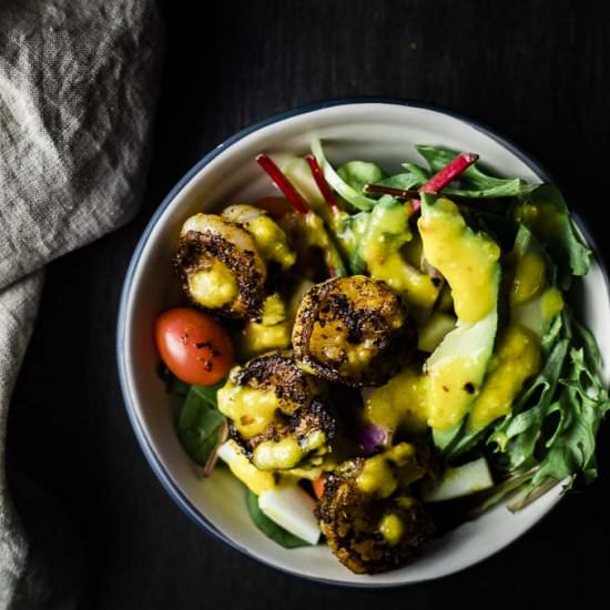 Spicy Blackened Shrimp Salad - Recipe photo by Went Here 8 This