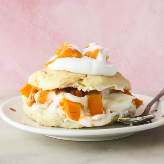 Mango Shortcake - Recipe photo by The Desserted Girl
