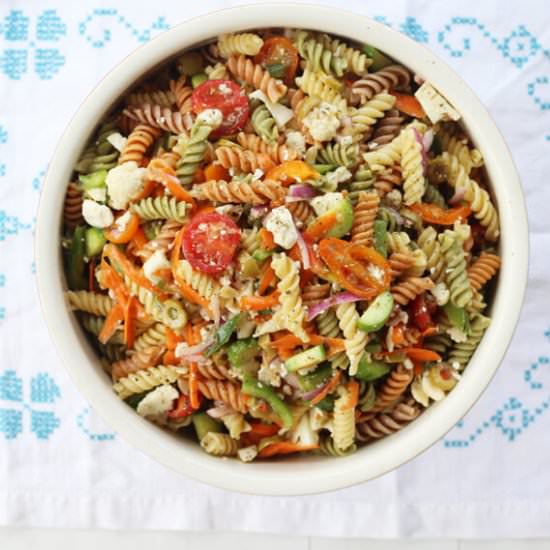 Zesty Italian Pasta Salad - Recipe photo by Buy This Cook That