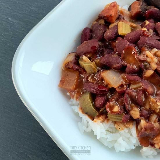 Spicy Red Beans and Rice - Recipe photo by tinykitchencuisine