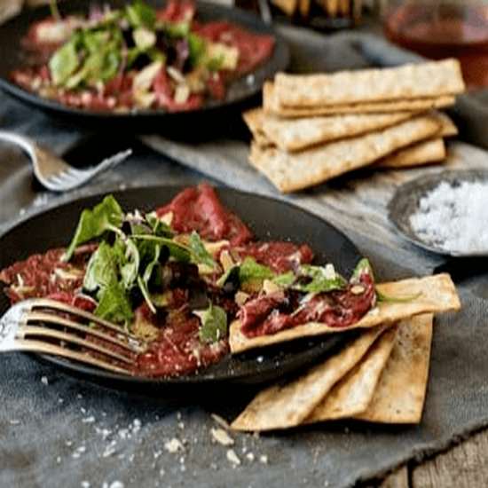 Recette de carpaccio de boeuf - Recipe photo by viefemmedor