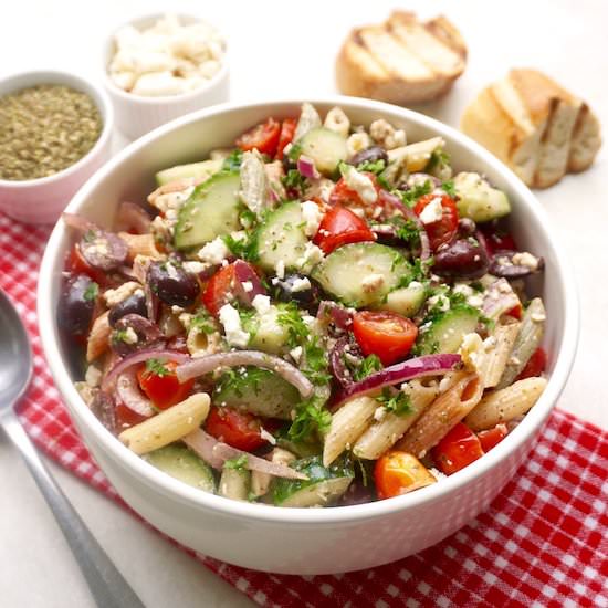 Mediterranean Pasta Salad - Recipe photo by anothertablespoon