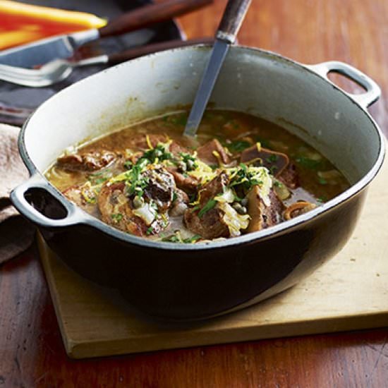 Veal osso buco with crispy capers - Recipe photo by wselectors