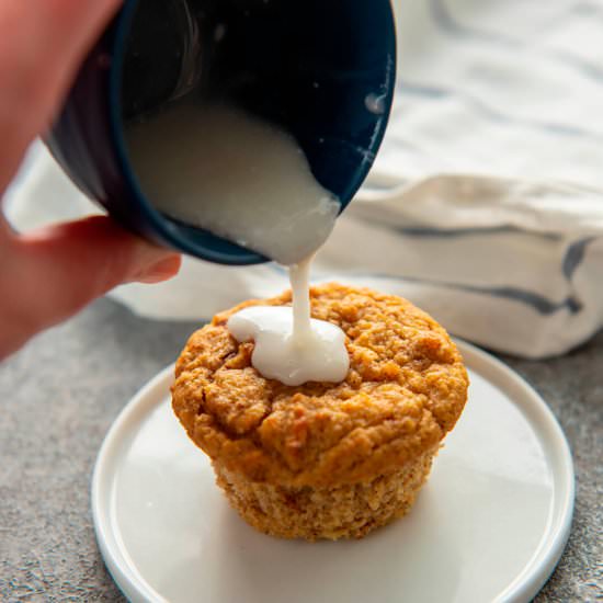 Easy Low-Carb Cinnamon Roll Muffins - Recipe photo by Appetite For Energy