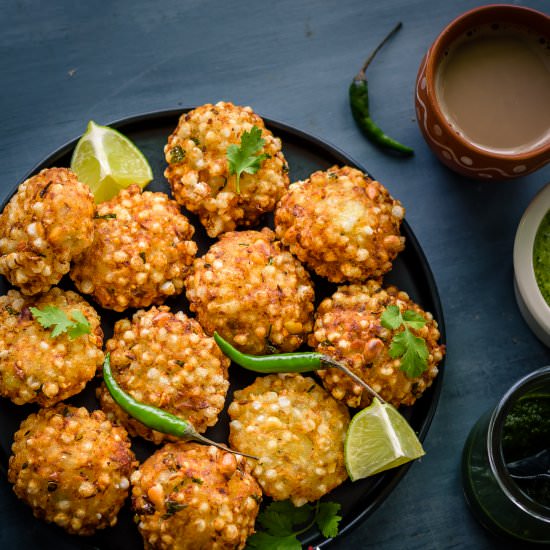 Sabudana Vada (Tapioca Fritters) - Recipe photo by Herbivore Cucina