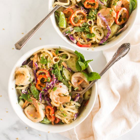 shrimp spring roll bowls - Recipe photo by Robust Recipes