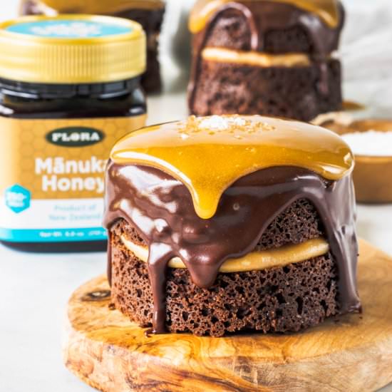 Paleo Honey Chocolate Cake - Recipe photo by piesandtacos