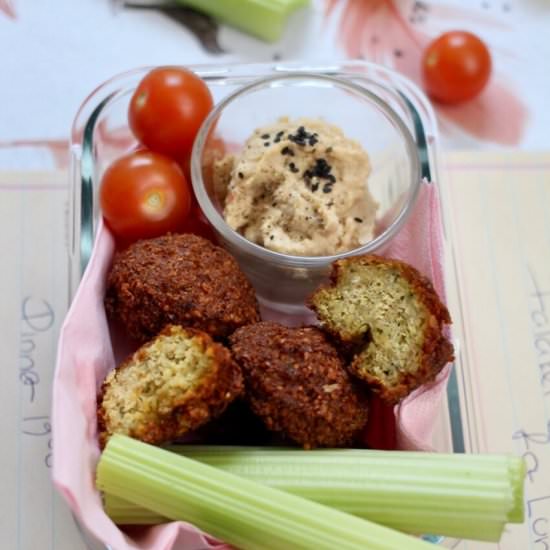Baked falafel bento - Recipe photo by Home_of_Happy