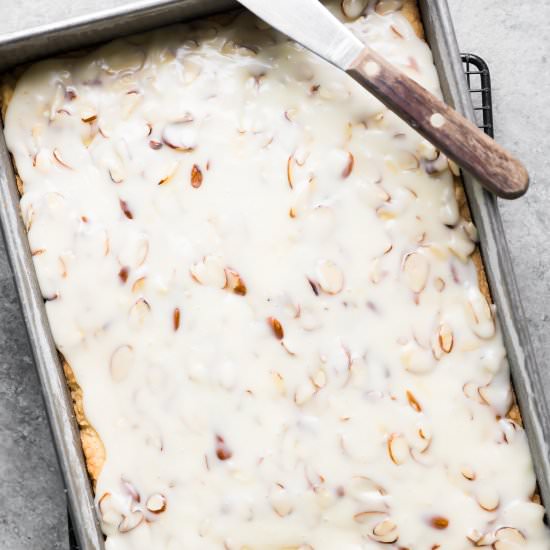 Almond Shortbread Bars - Recipe photo by theviewfromgreatisland