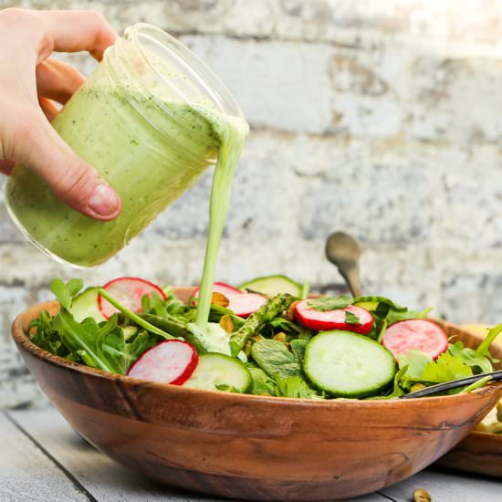 Cilantro Jalapeño Dressing - Recipe photo by pageandplate