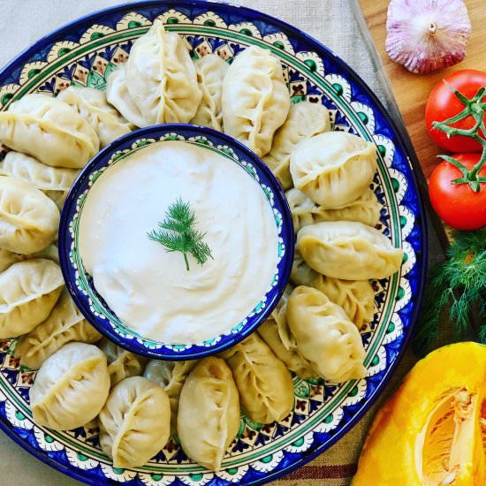 Manti Uzbek Dumplings - Recipe photo by PetersFoodAdventures