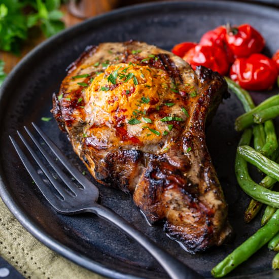 Grilled Pork Chops - Recipe photo by Savingroomfordessert