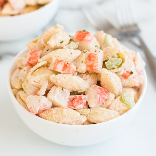 Homestyle Seafood Pasta Salad - Recipe photo by familyfreshmeals