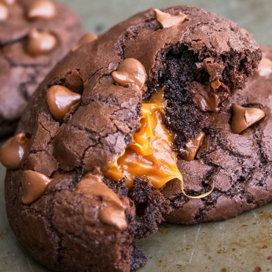 Chocolate Caramel Cookies - Recipe photo by Cakewhiz