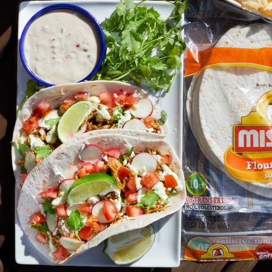 Chicken Barbacoa Soft Tacos - Recipe photo by TheKitchenWhisperer