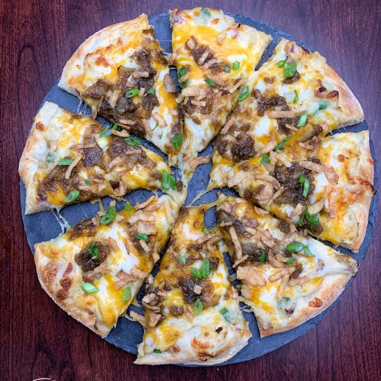 Pittsburgh Pierogi Pizza - Recipe photo by TheKitchenWhisperer