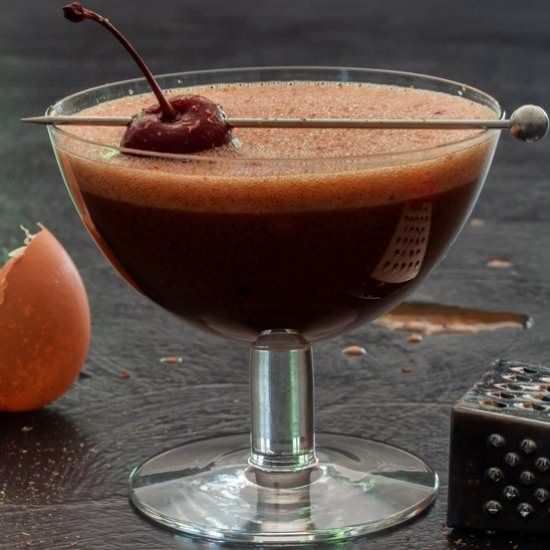 Pickled cherry sherry flip - Recipe photo by peck of pickles