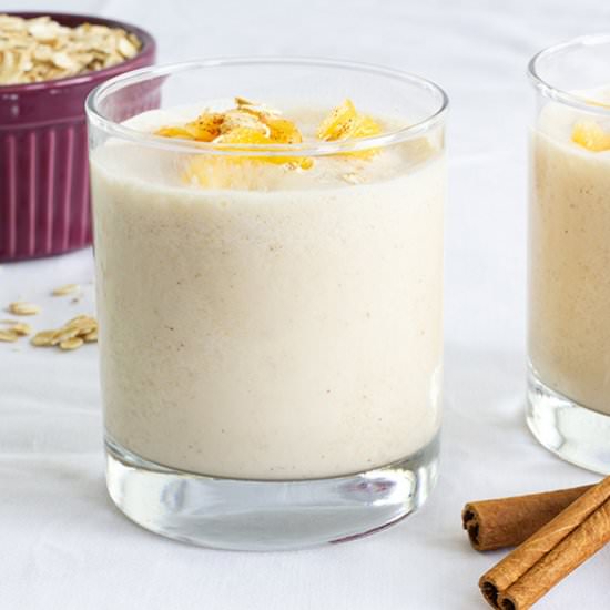 peach strawberry oatmeal smoothie - Recipe photo by mindyscookingobsession