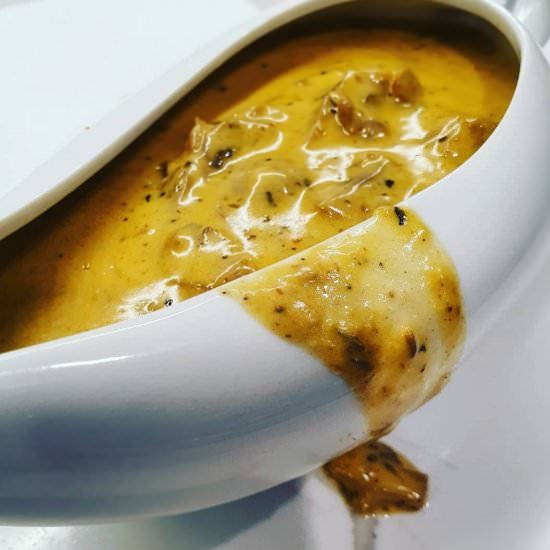 Keto Mushroom Sauce - Recipe photo by Naughty and Nice Kitchen