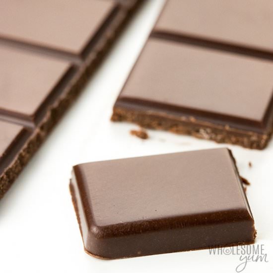 low carb chocolate bars - Recipe photo by wholesomeyum