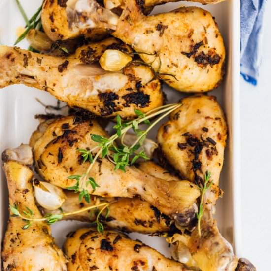 Oven Baked Chicken Legs With Herbs - Recipe photo by giverecipe
