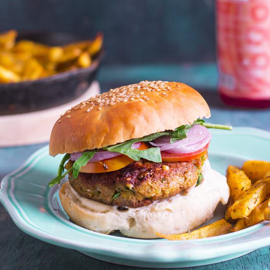 Vegan Jackfruit Burger - Recipe photo by onetsp