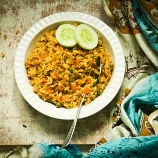 Tawa Pulav - Recipe photo by pratibabhat