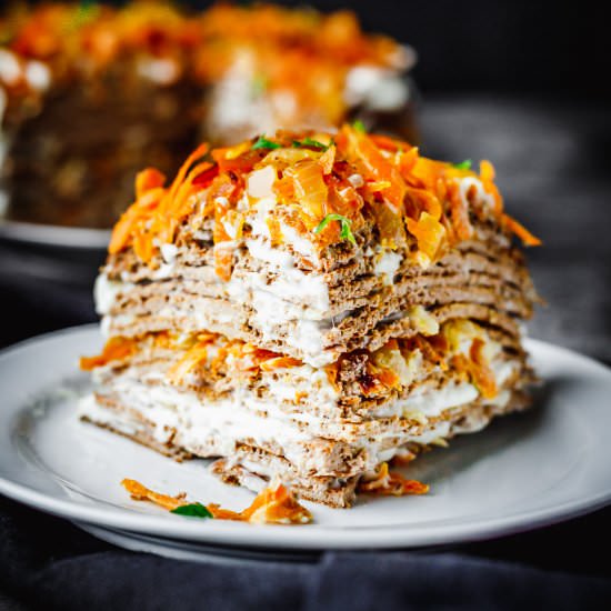 Easy Chicken Liver Cake Recipe - Recipe photo by MunchkinTime