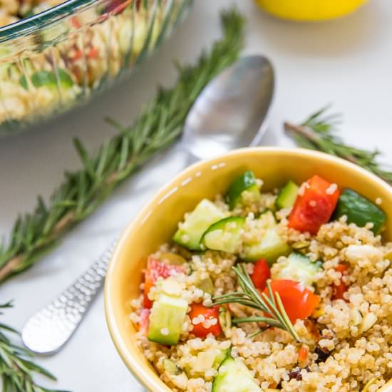 Instant Pot Lemon Quinoa Salad - Recipe photo by cleaneatingkitchen