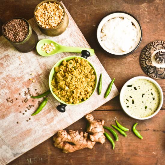 Raw Banana Podi & Raw Mango Thambul - Recipe photo by pratibabhat