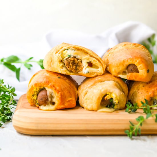 Veggie breakfast pigs in a blanket - Recipe photo by ltully