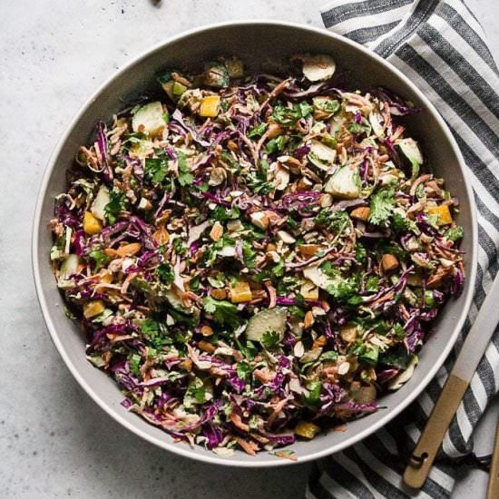 Chopped Thai Brussels Sprout Salad - Recipe photo by imhungrybynature
