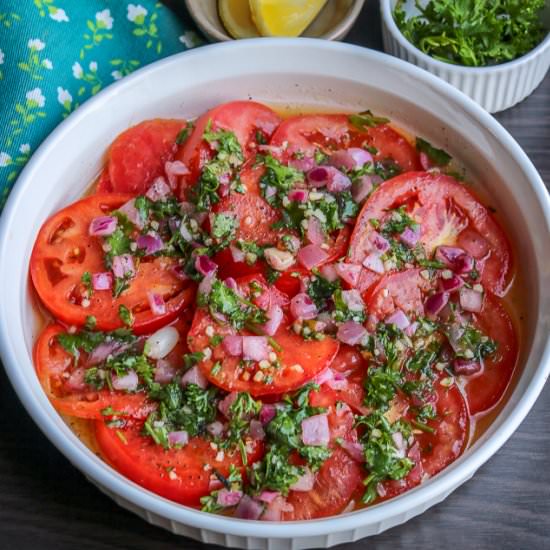 Marinated Tomatoes Recipe - Recipe photo by Mirlene