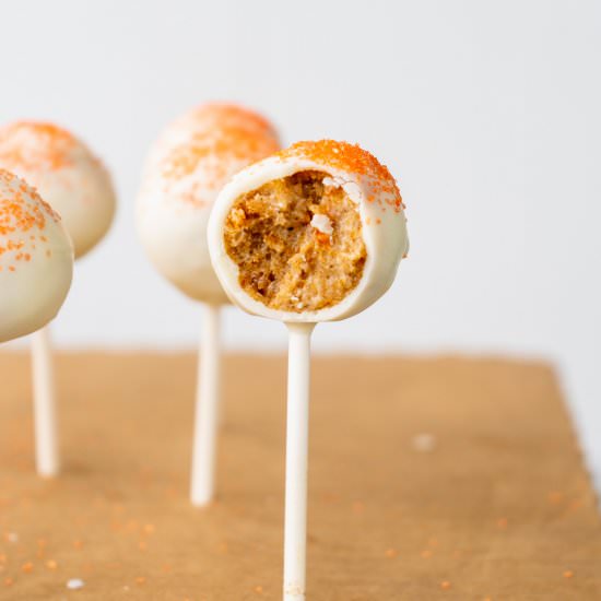 Leftover Carrot Cake Pops - Recipe photo by sipandspice