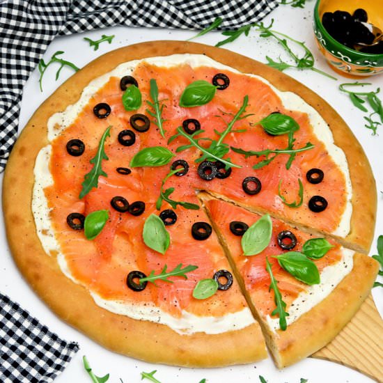 Smoked salmon focaccia - Recipe photo by Culinaire bagage